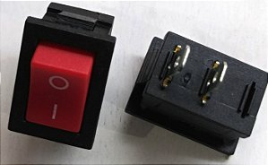 CHAVE GANGORRA PEQUENA 2P 2T 6A VERMELHO KCD1-101