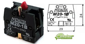 CHAVE PARA BOTAO DE EMERGENCIA  NF  M20 1B   METALTEX