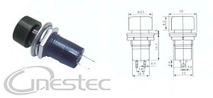 CHAVE PUSH BOTON GRANDE NA 2T VERMELHO COM TRAVA PBS 16A