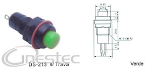 CHAVE PUSH BOTON NA SEM TRAVA 2T VERDE DS 213