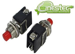 CHAVE PUSH BOTON NF SEM TRAVA 2T VERMELHO