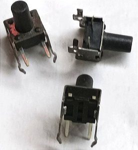 CHAVE TACTIL 2T  90o 6 X 6 X 9,5mm