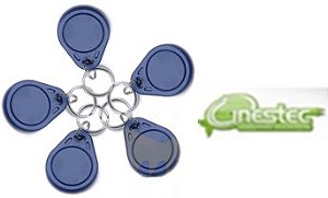 CHAVEIRO AZUL TAG RFID 125KHZ  EM4100 CADA