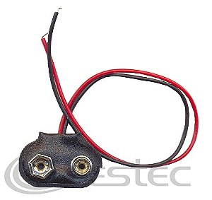 CLIP PARA BATERIA 9V  VERTICAL  TIPO T