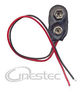 CLIP PARA BATERIA 9V - HORIZONTAL TIPO I