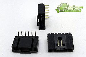 CONECTOR 06 PINOS 2,54MM MACHO  WF2542 CADA 5 PECAS
