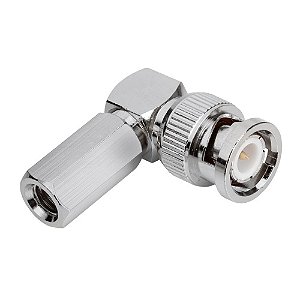 CONECTOR BNC MACHO ROSCA 90 graus  RG59 75R