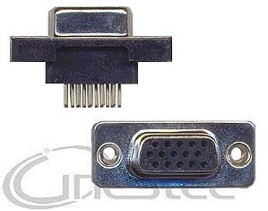CONECTOR DB15HD VGA F PARA PLACA 180 graus