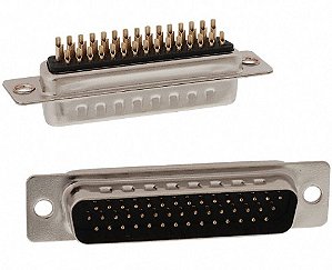 CONECTOR DB44 HD MACHO SOLDA FIO 180 graus