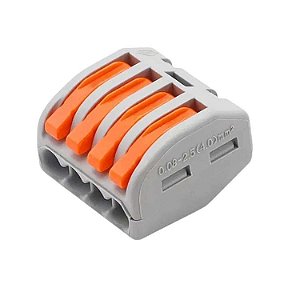 CONECTOR DE DERIVACAO ALAVANCA tipo WAGO  4 TERMINAIS