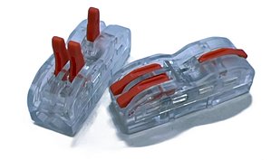 CONECTOR DE DERIVACAO ALAVANCA tipo WAGO 1 PARA 2 LARANJA