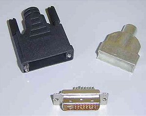CONECTOR DVI M 29P SOLDA COM CAPA