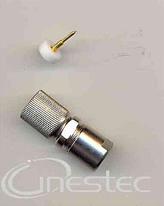 CONECTOR IEC169-13 PLUG RETO DE ENGATE PARA RG59  WI-204L