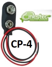 CONECTOR POLARIZADO  CLIP PARA BATERIA 9V - CP4