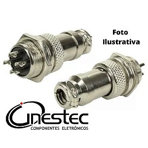 CONECTOR ROSCA M8 MIKE M F 4 PINOS
