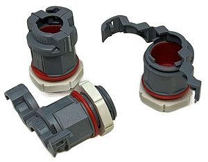 CONEXAO RAPIDA COM CONTRA PORCA NW12/13  M20X1,5  CINZA