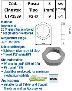 CONTRAPORCA PA6 CINZA CLARO PG 42