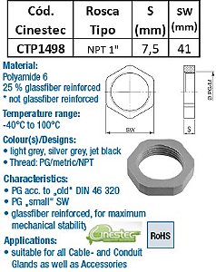 CONTRAPORCA PA6 PRETO NPT 1