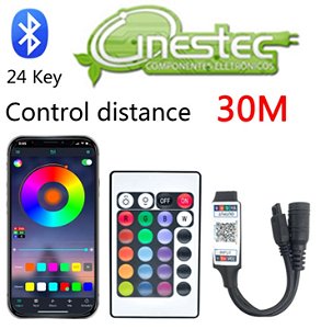 CONTROLE REMOTO P/ FITA RGB 5050 IOS / ANDROID - BLUETOOTH