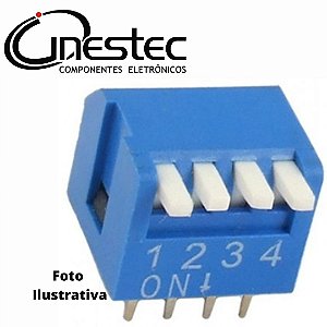 DIP SWITCH 4 VIAS - 90°