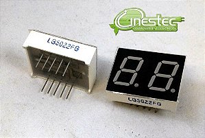 DISPLAY DUPLO ANODO COMUM 7 SEG. VERDE  LG5022FG