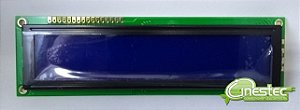 DISPLAY LCD 20 X 2 COM BACK LIGHT AZUL GDM2002A
