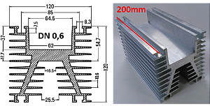 DISSIPADOR DN 0,6 / 200MM NATURAL