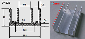 DISSIPADOR DN 809 / 40MM NATURAL