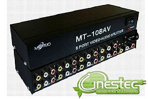 DISTRIBUIDOR (SPLITER) DE VIDEO COMPOSTO 8 SAIDAS MT-108AV
