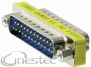 EMENDA / ADAPTADOR  DB25M X DB25M  SLIM