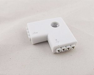 EMENDA L DE FITA DE LED RGB 5050  (4 POLOS) PARA BARRINHAS