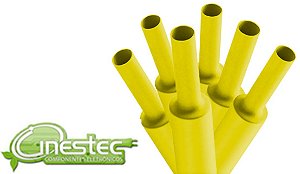 ESPAGUETE TERMORETRATIL 6 (3)MM AMARELO O METRO