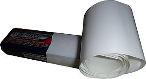 ESPAGUETE TERMORETRATIL PVC 78mm (47,8mm) ESPALMADO BRANCO o metro