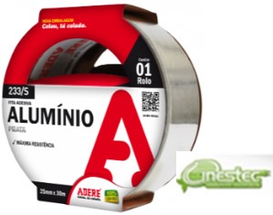 FITA ADESIVA DE ALUMINIO  25MM X 30M - 233S