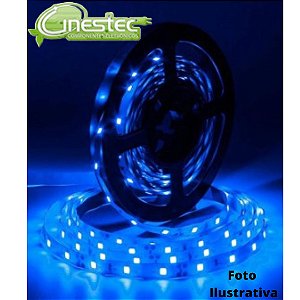 FITA DE LED / STRIP LED 2835 AZUL IP47 ROLO COM 5m (60 LEDS) - 12V