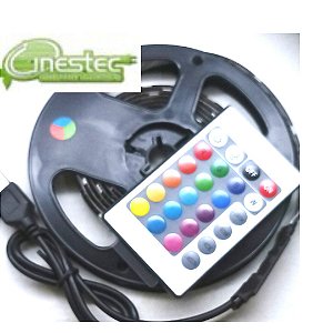 FITA DE LED / STRIP LED 5050 - RGB - IP65 - 2m  COM CONTROLE