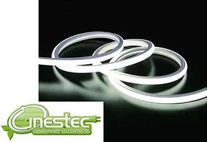FITA LED NEON FLEXIVEL 2835 - IP65 - BRANCO FRIA - ROLO 5m