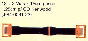 FLAT CABLE 13   2 VIAS / 15CM KENWOOD (POLIAMIDA)