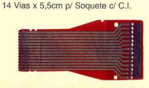 FLAT CABLE 14 VIAS / 5,5CM / 1,25MM (POLIAMIDA)