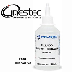 FLUXO DE SOLDA - NO-CLEAN - 110ml - IMPLASTEC