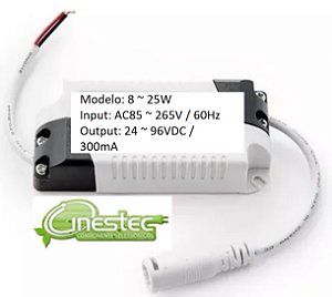 FONTE / DRIVE PARA LED - 18 a 25W