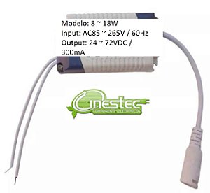 FONTE / DRIVE PARA LED - 8 a 12W