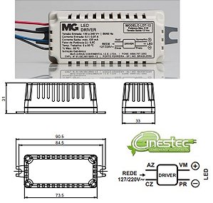 FONTE / DRIVE PARA LED - TENSAO CONSTANTE - 5W
