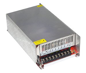 FONTE CHAVEADA METALICA DUPLA SAIDA  24V X 20A - 500W