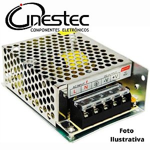 FONTE CHAVEADA METALICA SAIDA - 12V x 5A - 60W - OFERTA