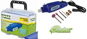 FURADEIRA MALETA COMPLETA COM FONTE E KIT BROCAS - TZF45