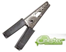 GARRA JACARE 35MM  ISOLADA  PRETO