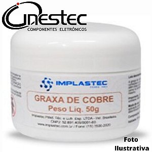 GRAXA DE COBRE - 50g - POTE IMPLASTEC