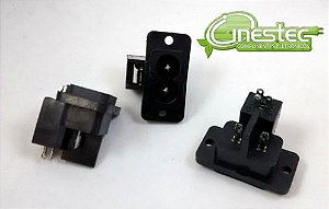 JACK / TOMADA DE FORÇA - AC-001 - COM CHAVE TIPO OITINHO