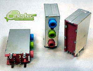 JACK 3XP2ST  AZUL/VERDE/ROSA  90 graus